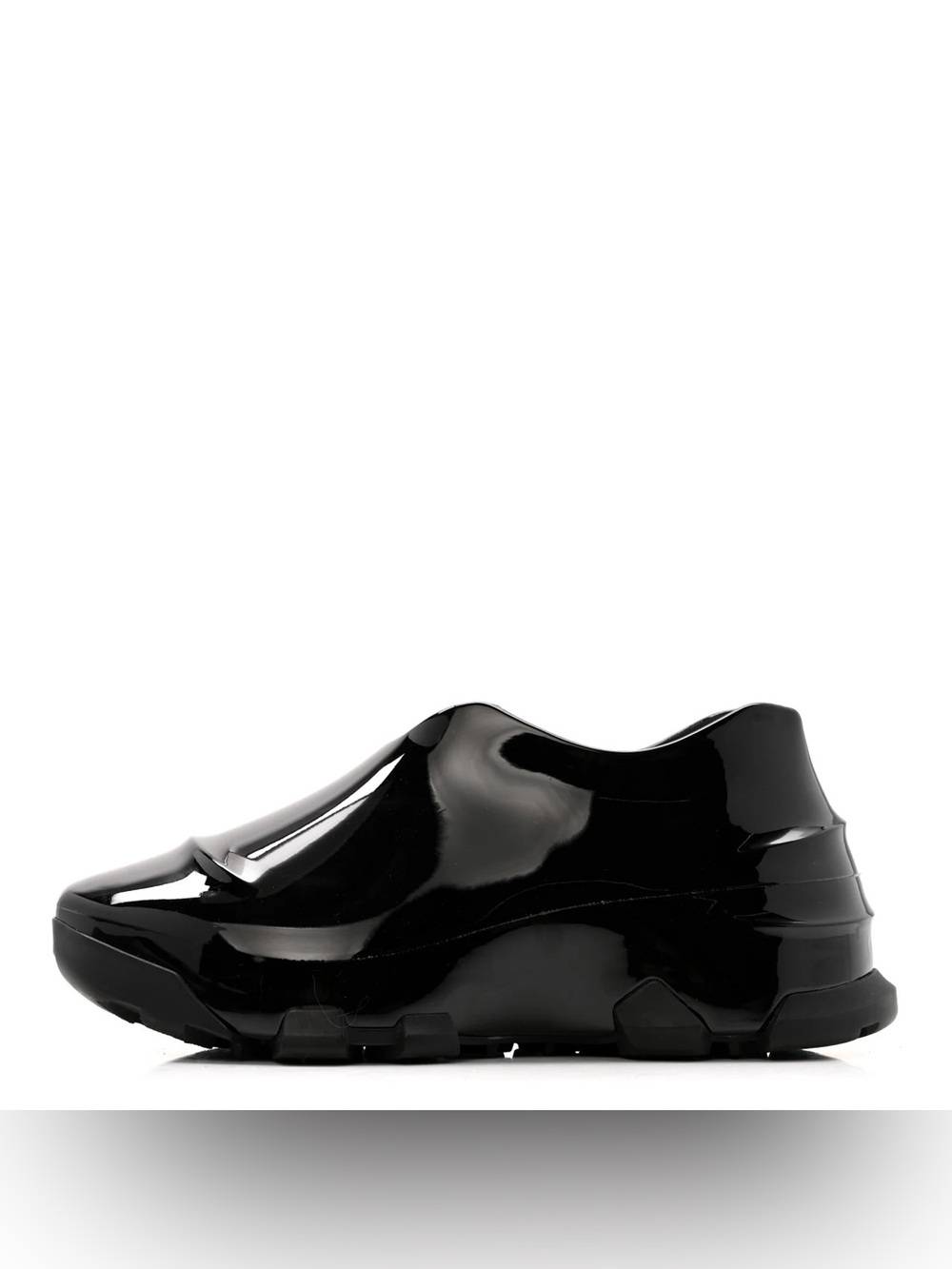 Givenchy Rubber Monumental Mallow Low Slip On Sneakers Shiny Gloss Sz 35
